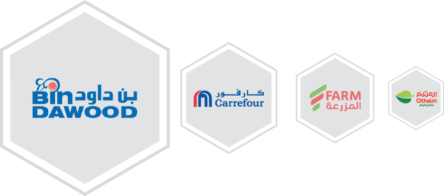 BinDawood, Carrefour, Farm and Othaim